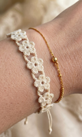 Crochet Flower Bracelet – 2 Patterns in 1