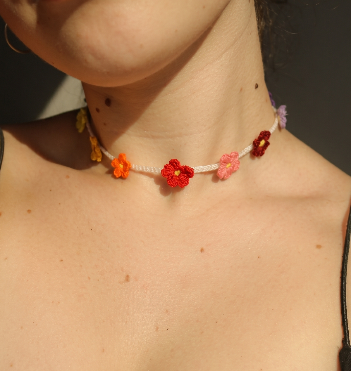 Crochet Flower Bracelet &amp; Necklace – 2 Patterns in 1