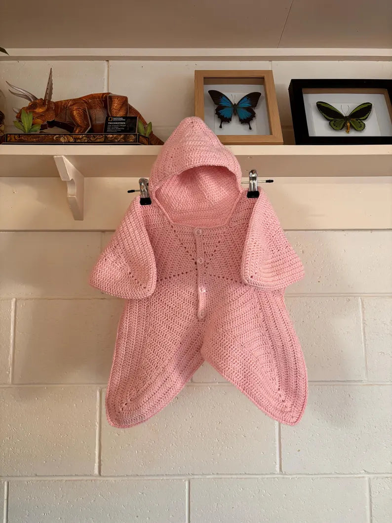 Crochet Baby Starsuit Pattern PDF | Newborn Baby Sleep Sack | Instant Download