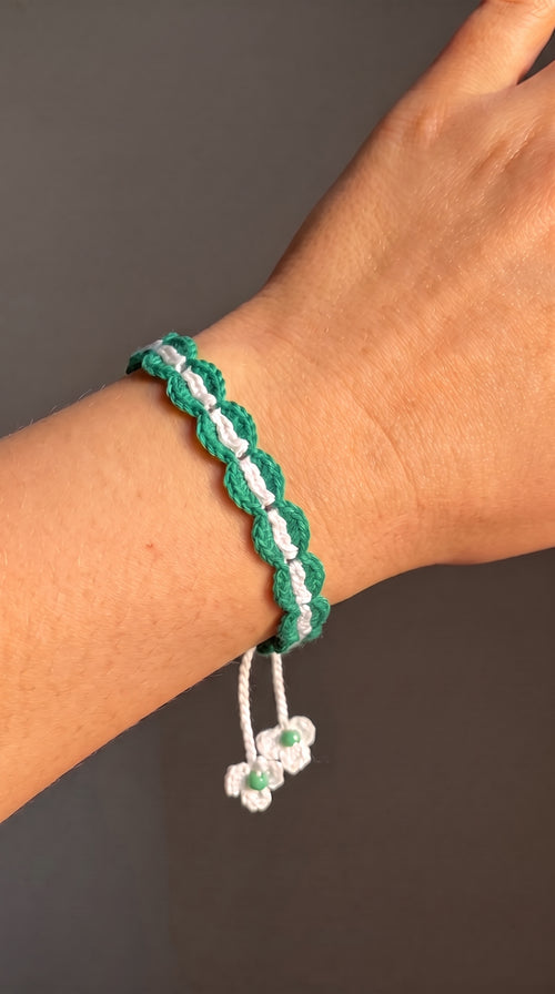 Coffee Bean Crochet Bracelet :Easy Beginner DIY (PDF Pattern)