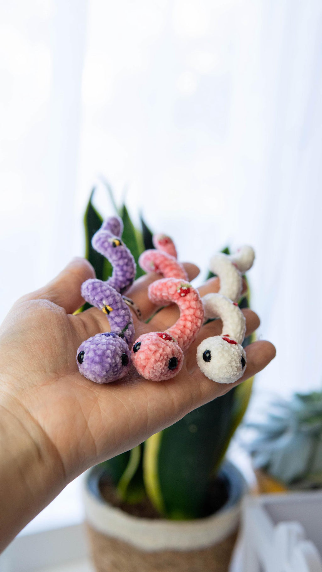 The Easy "Danger Noodle" Amigurumi Snake Wrap Bracelet Pattern