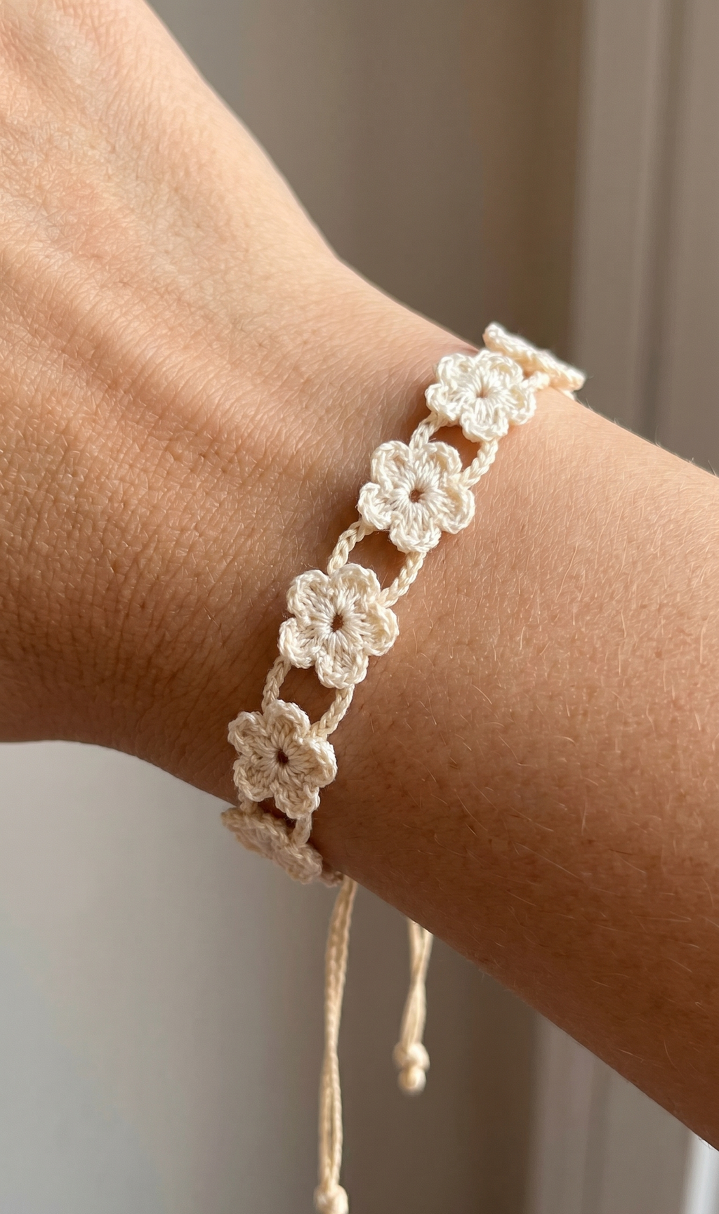 Crochet Flower Bracelet – 2 Patterns in 1