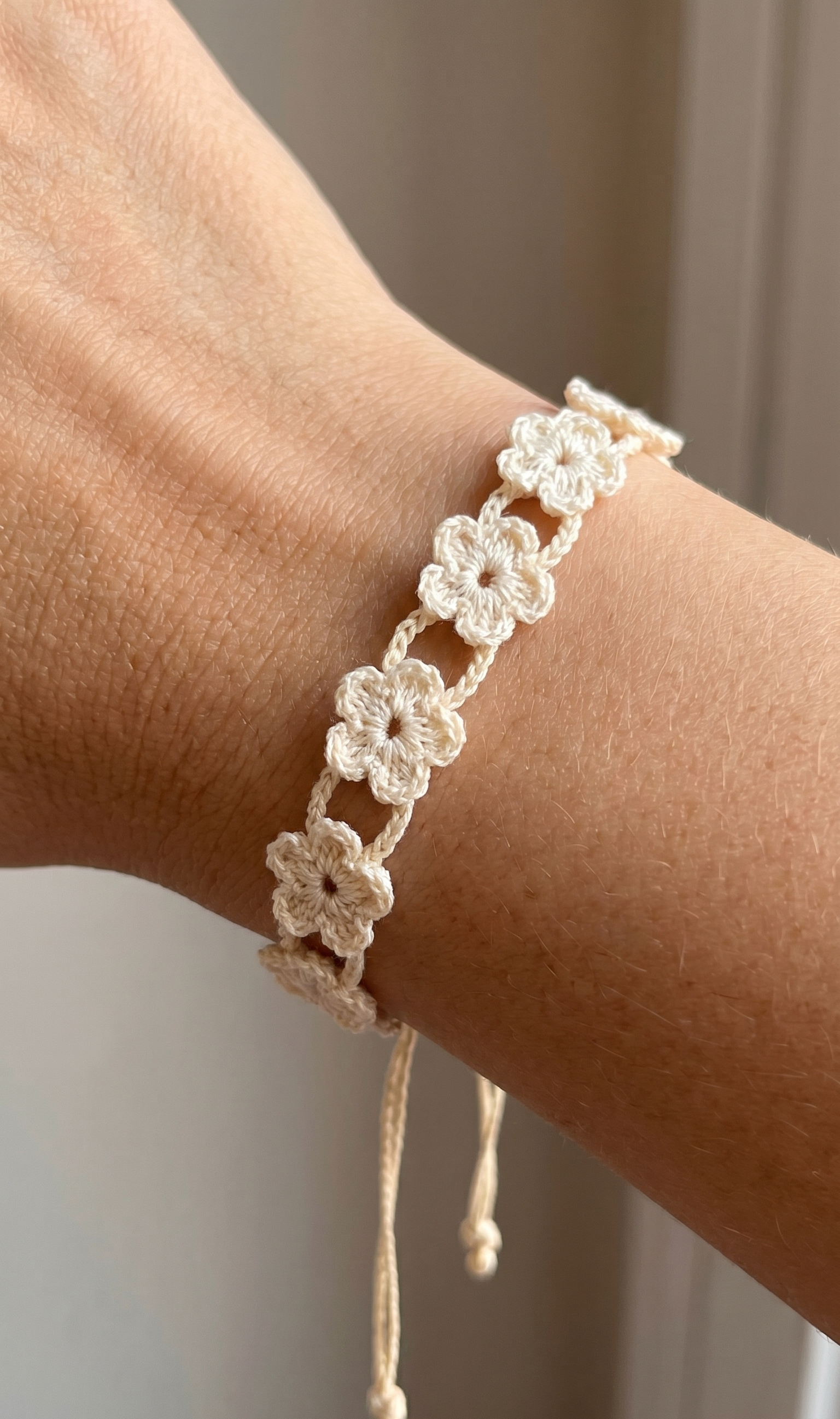Crochet Flower Bracelet – 2 Patterns in 1