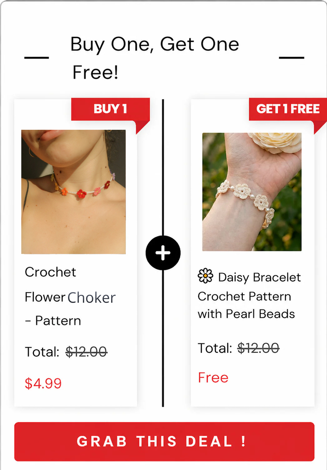 🌸 Crochet Flower Choker Pattern
