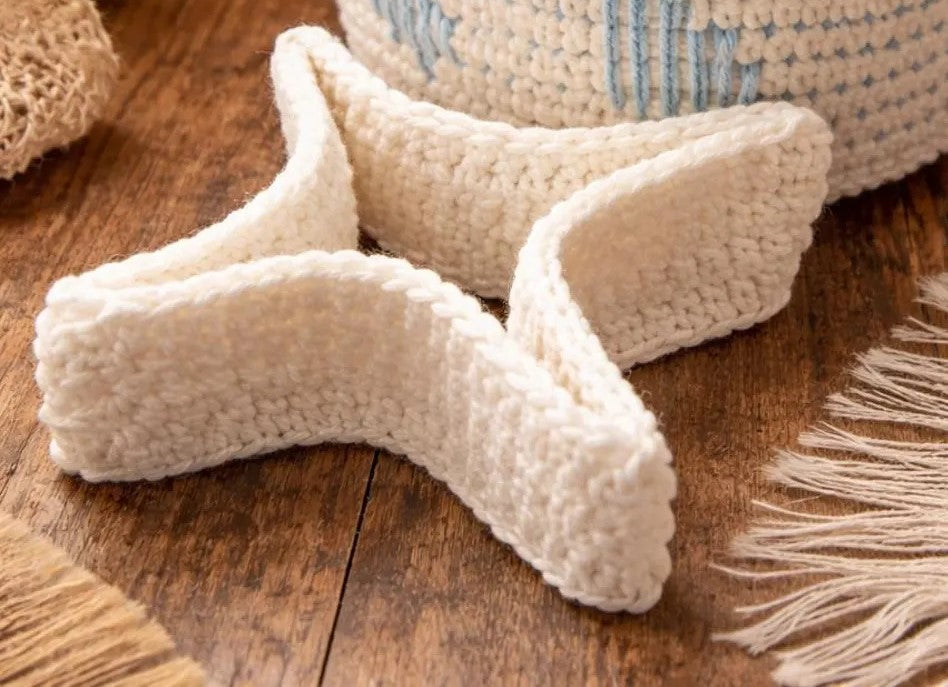 Large Crochet Storage Basket Pattern with Divider | Modern Desk & Vanity Organizer PDF