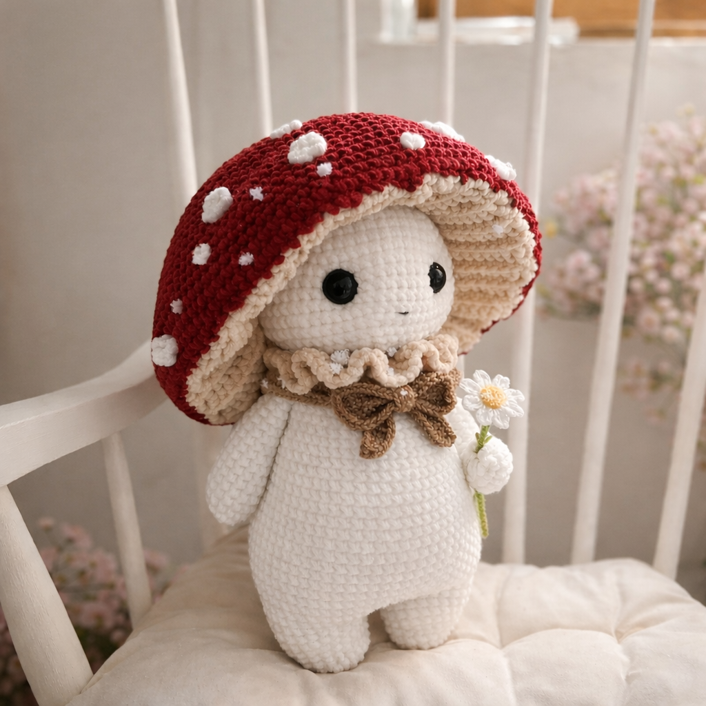 🎁 🧶Beautiful Mushroom guy pattern – 2 Patterns in 1 (100% off)