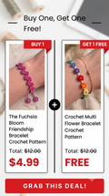 The Fuchsia Bloom Friendship Bracelet — A Quick & Beautiful– 2 Patterns in 1