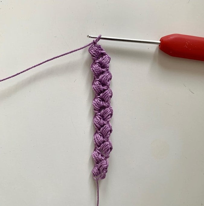 💜 Purple Twist Bracelet Crochet Pattern
