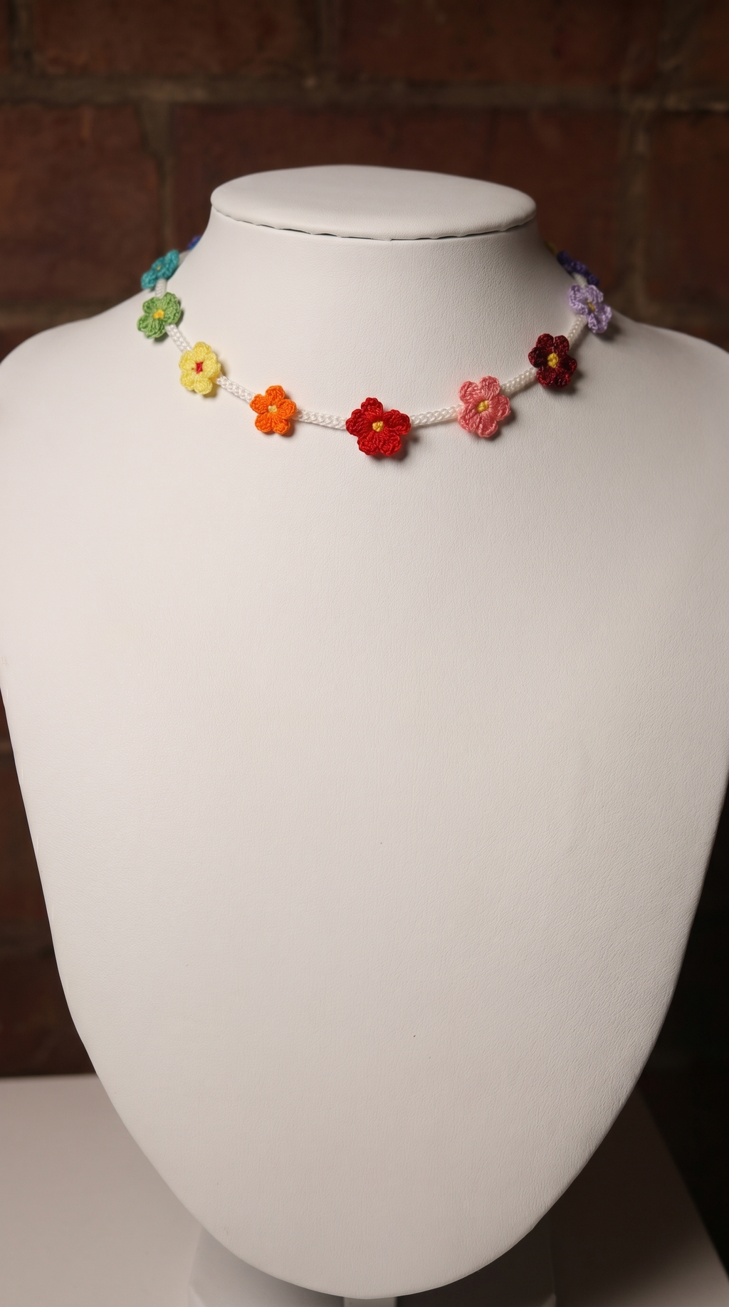 🌸 Crochet Flower Choker Pattern
