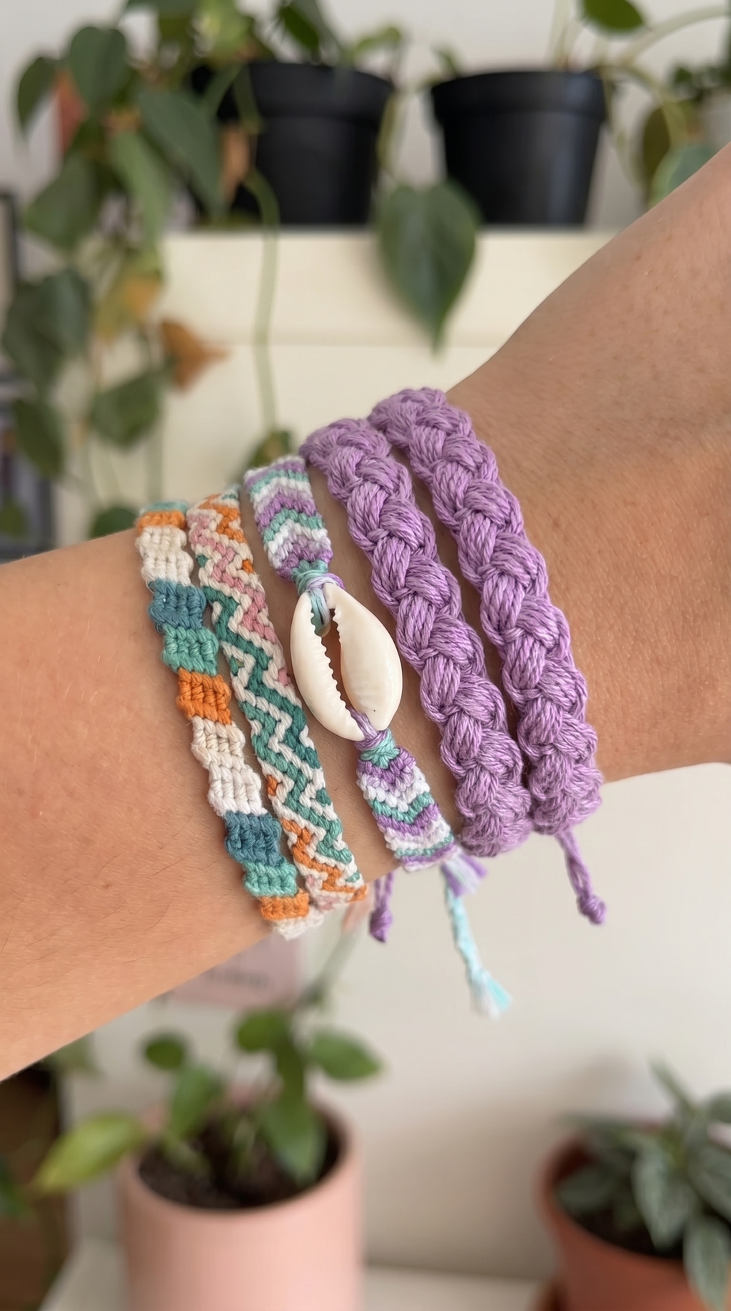 💜 Purple Twist Bracelet Crochet Pattern