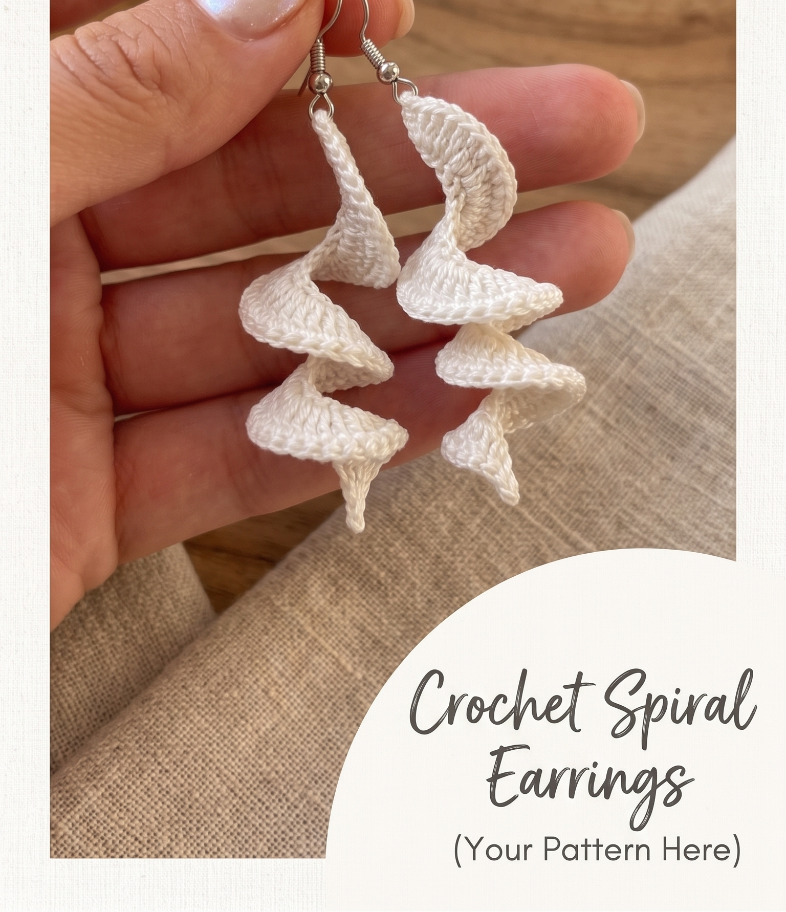 💎 Boho Swirl Statement Earrings – 2 Patterns in 1