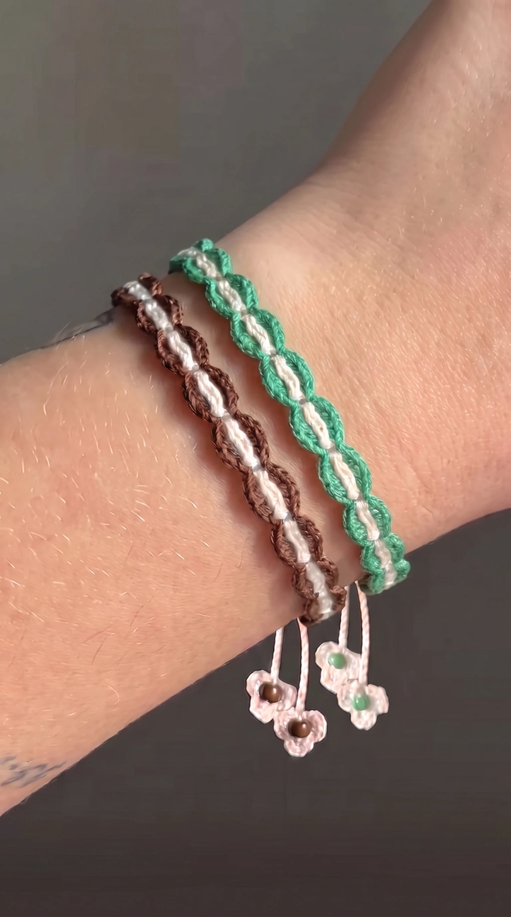 ⋆˙⟡ Coffee Bean Crochet Bracelet Pattern PDF | Easy Crochet Friendship Bracelet ⋆˙⟡