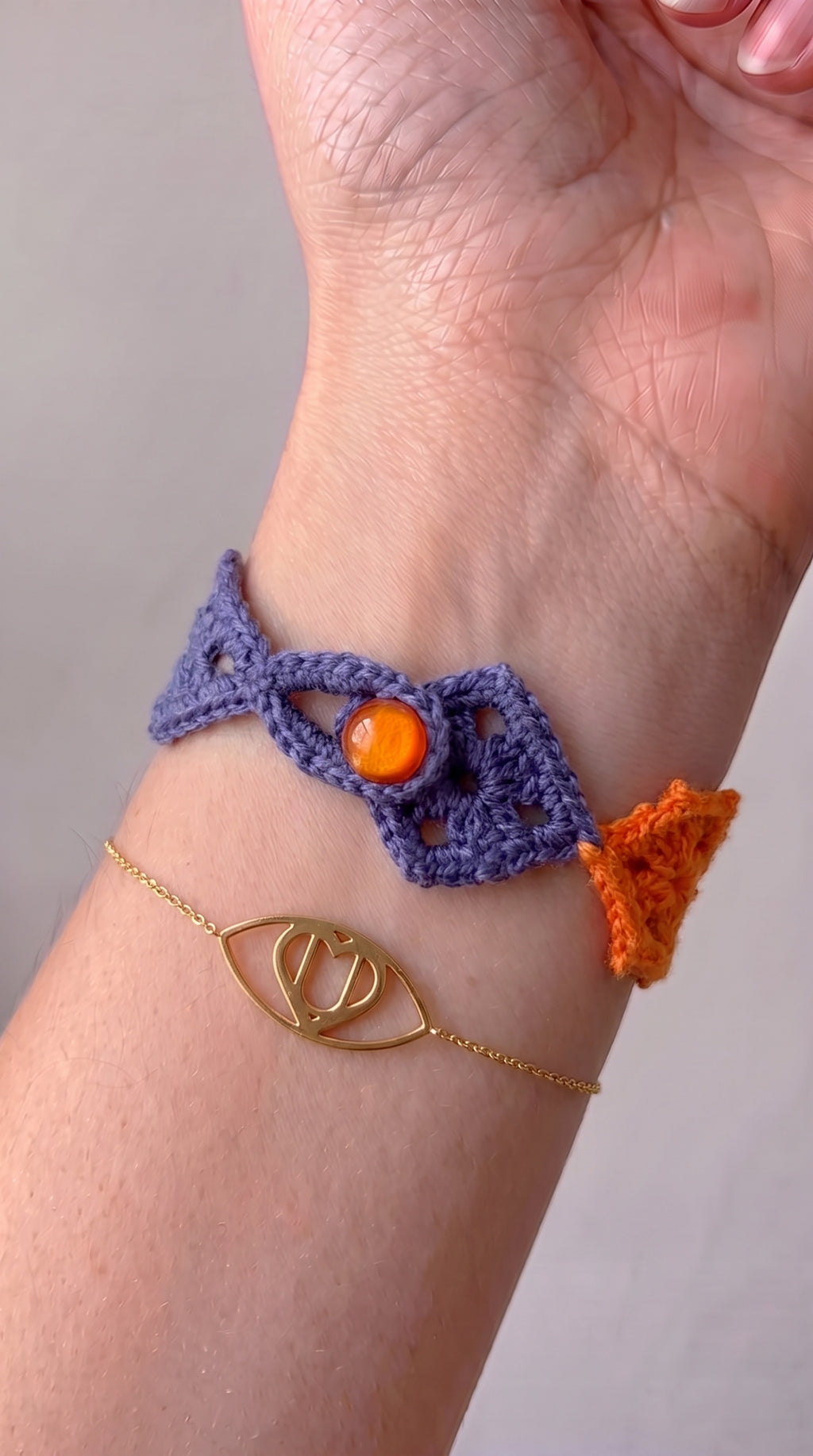 Modern Geometric Crochet Bracelet Pattern PDF | Easy DIY Crochet Jewelry