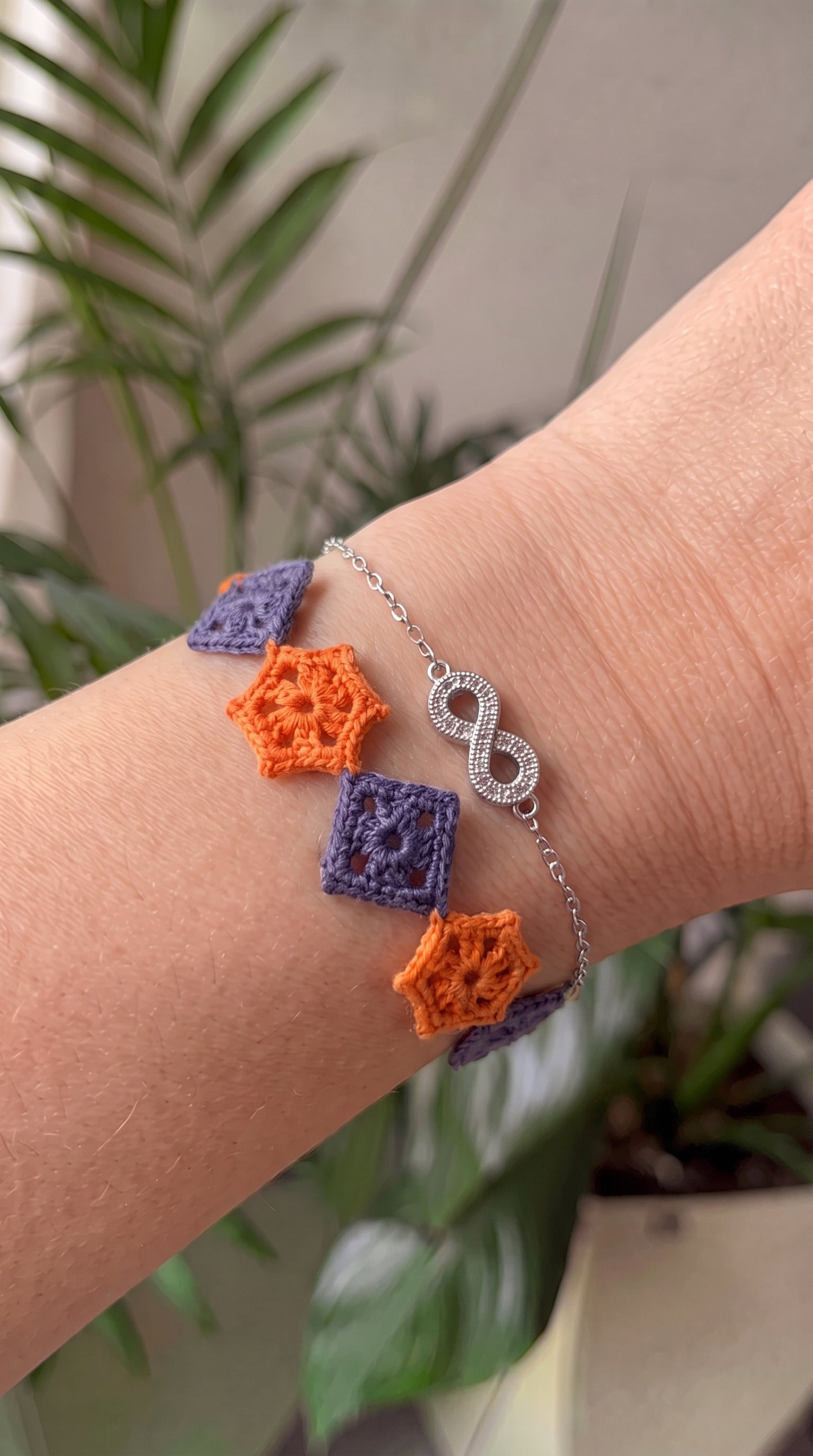 Modern Geometric Crochet Bracelet Pattern PDF | Easy DIY Crochet Jewelry
