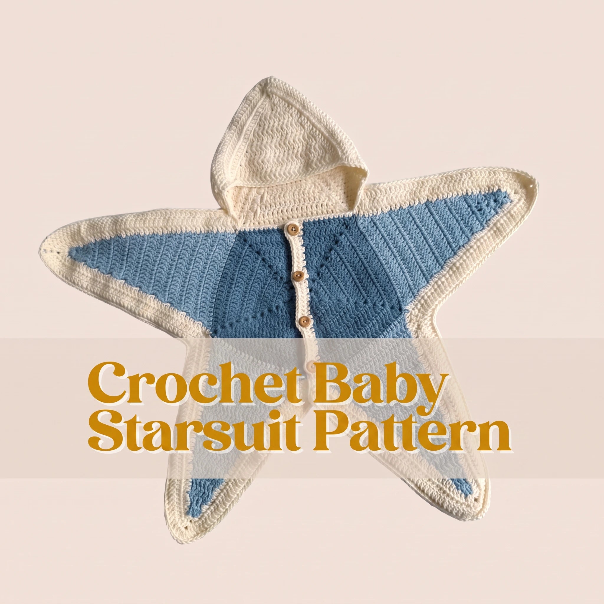 Crochet Baby Starsuit Pattern PDF | Newborn Baby Sleep Sack | Instant Download
