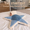 Crochet Baby Starsuit Pattern PDF | Newborn Baby Sleep Sack | Instant Download